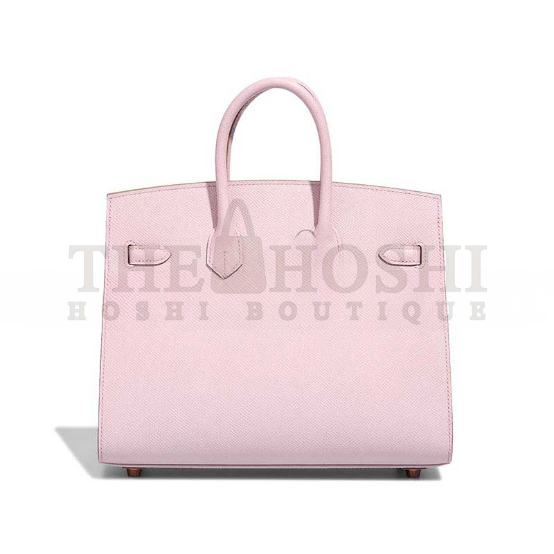 H**me5 BIRKIN 25 EPSOM ROSE-GOLD HARDWARE ROSE SAKURA 635247 (25*20*13cm) Master Quality